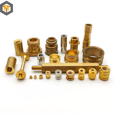 Fabricação de metais de precisão para peças de latão sob medida em torno de torno CNC de torneamento/moagem/perfuração