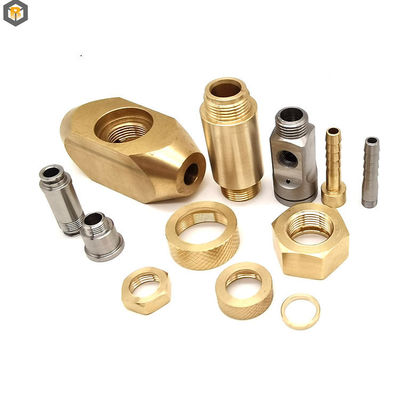 Fabricação de metais de precisão para peças de latão sob medida em torno de torno CNC de torneamento/moagem/perfuração