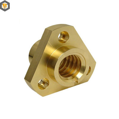 Parte da máquina CNC de liga de cobre personalizada por 2D / 3D / desenho para fundição de torno de precisão