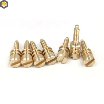 Peças de usinagem CNC personalizadas de alta precisão para torneamento de torno em material de liga de latão