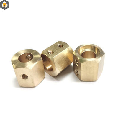 Peças de usinagem CNC personalizadas de alta precisão para torneamento de torno em material de liga de latão