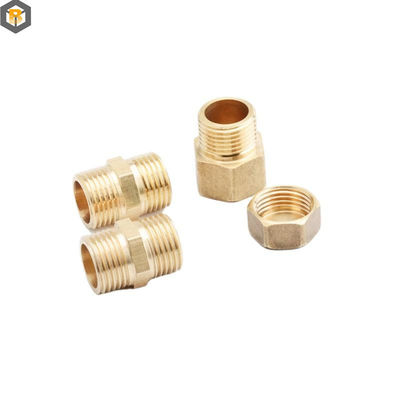 Ligação de cobre 5 eixos CNC peça de usinagem de fresagem personalizada por 2D / 3D / desenho Alta precisão