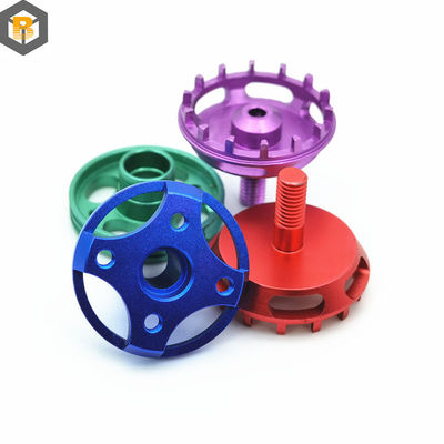 Peças de reposição mecânicas de liga de alumínio de processamento CNC personalizado Peças de alumínio com cor anodizante