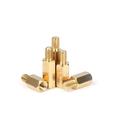 Custom por 2D / 3D / desenho CNC Machined Metal Homem Fêmea Hex Bolts roscado parte da máquina