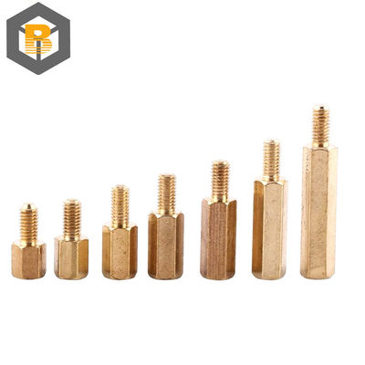 Peças viradas CNC personalizadas Hex Spacer Thread Female Motherboard Standoffs Nut Machine Part