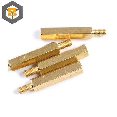 Peças viradas CNC personalizadas Hex Spacer Thread Female Motherboard Standoffs Nut Machine Part
