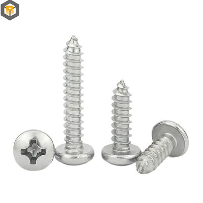 Parafusos e elementos de fixação de aço inoxidável de cabeça redonda personalizados por 2D / 3D / desenho para máquinas