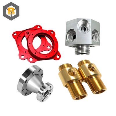 Materiais de alumínio de alta precisão personalizados, parte de máquina CNC com cor anodizada