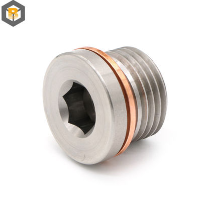Partes redondas de fixação de torneamento CNC de liga para válvula de descarga de óleo automática