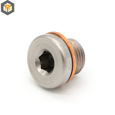Partes redondas de fixação de torneamento CNC de liga para válvula de descarga de óleo automática