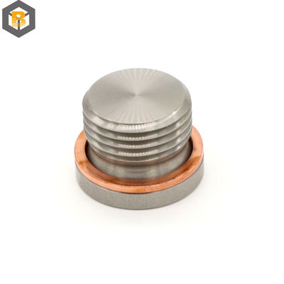 Partes redondas de fixação de torneamento CNC de liga para válvula de descarga de óleo automática