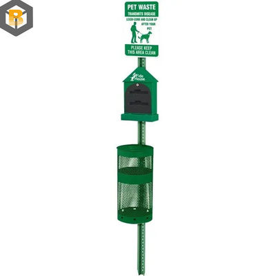 Custom por Estação de Resíduos de Animais de estimação de aço inoxidável Post Dog Poop Bag Dispenser Station Metal Processing Machine Part