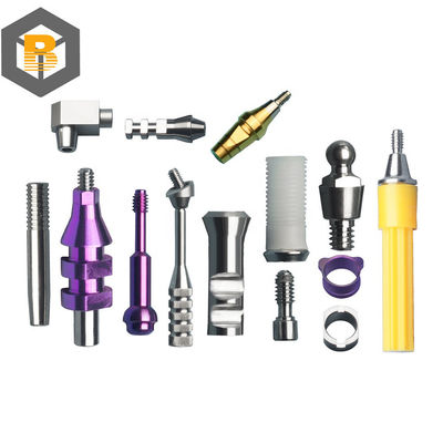 Kit universal de implantes dentários com parte de máquina de parafuso analógico de abutment personalizado
