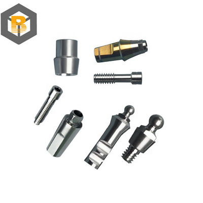 Kit universal de implantes dentários com parte de máquina de parafuso analógico de abutment personalizado