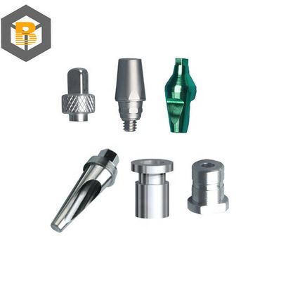 Kit universal de implantes dentários com parte de máquina de parafuso analógico de abutment personalizado