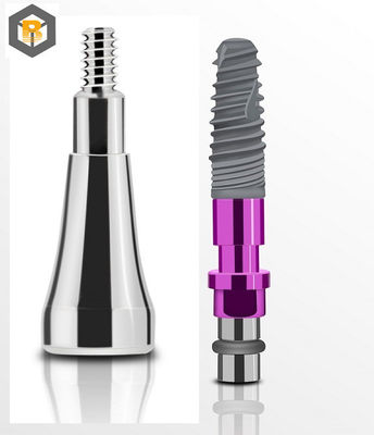 Implante dentário personalizado 2D / 3D Abutment protésico para implantes de pescoço regulares estreitos
