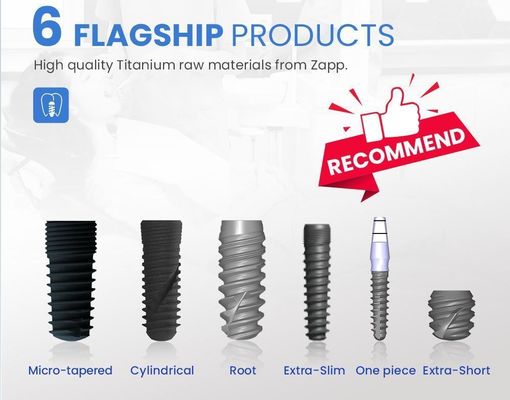 Implante dentário personalizado 2D / 3D Abutment protésico para implantes de pescoço regulares estreitos