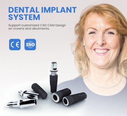 Implante dentário personalizado 2D / 3D Abutment protésico para implantes de pescoço regulares estreitos