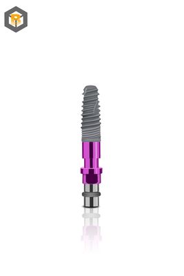 Implantação Dental de Titânio Puro Fixação de Nível ósseo CE/ISO13485 S.L.a Superfície personalizada