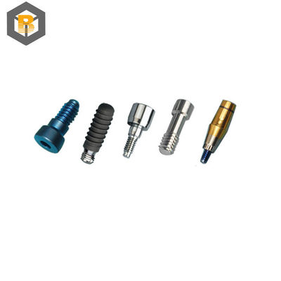 Abutment de implantes dentários personalizados para fixação de parafusos de liga de titânio para fixação de parafusos Plural recto Abutment de precisão