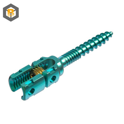 5.5mm Sistema de fixação de parafuso de pedículo espinhal de dupla rosca Personalizado por 2D / 3D / desenho