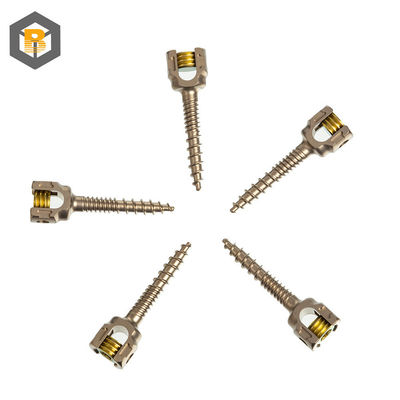 5.5mm Sistema de fixação de parafuso de pedículo espinhal de dupla rosca Personalizado por 2D / 3D / desenho