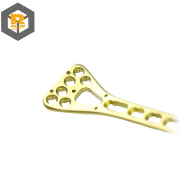 Parcela de usinagem de precisão CNC para benefício da placa de bloqueio de pluma de raio distal multi-axial