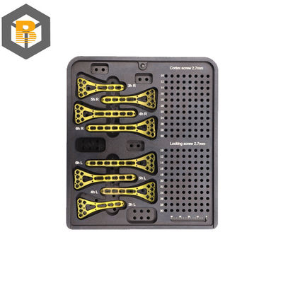 Parcela de usinagem de precisão CNC para benefício da placa de bloqueio de pluma de raio distal multi-axial