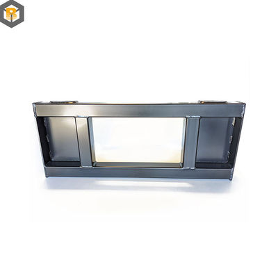 Fabricação de chapas de metal sob medida Parte da máquina de trabalho com amostras de aço inoxidável livre