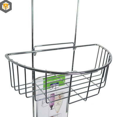 Organizador de armazenamento de arame metálico 2D personalizado para banheiro