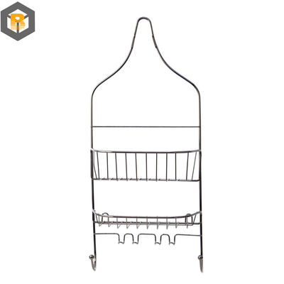 2 Nível Ferro Metal Banho Esquina Pendente Chuveiro Caddy Personalizado por 2D / 3D / Desenho Peça sobressalente
