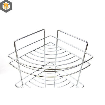 Desenho personalizado 2D / 3D Ferramentas de banheiro 3 Nível Duche Estante de armazenamento Esquina Caddy de toalha de pé