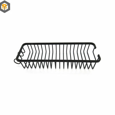 2D Custom Shower Caddy preto resistente à ferrugem resistente à água Cestas de prateleira forte capacidade de carga