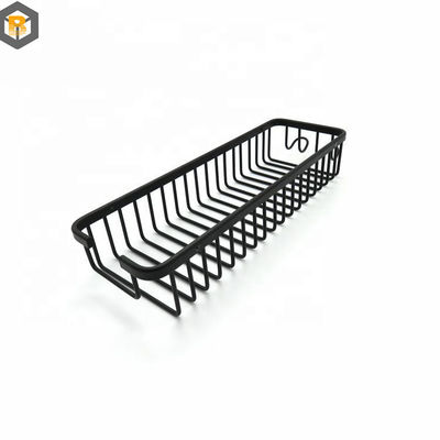 2D Custom Shower Caddy preto resistente à ferrugem resistente à água Cestas de prateleira forte capacidade de carga