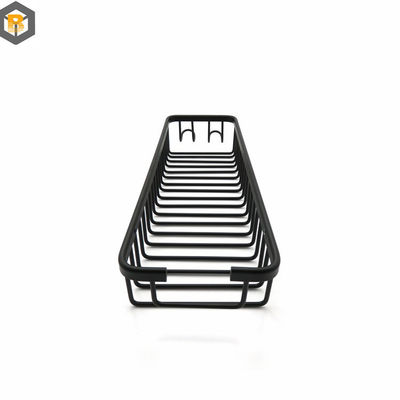 2D Custom Shower Caddy preto resistente à ferrugem resistente à água Cestas de prateleira forte capacidade de carga