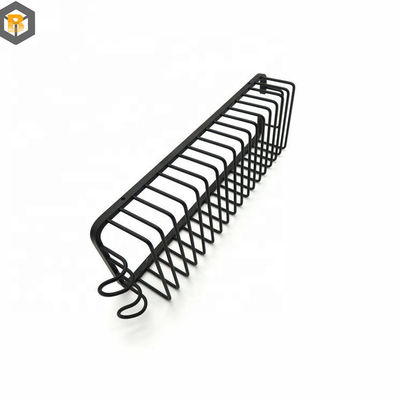 2D Custom Shower Caddy preto resistente à ferrugem resistente à água Cestas de prateleira forte capacidade de carga