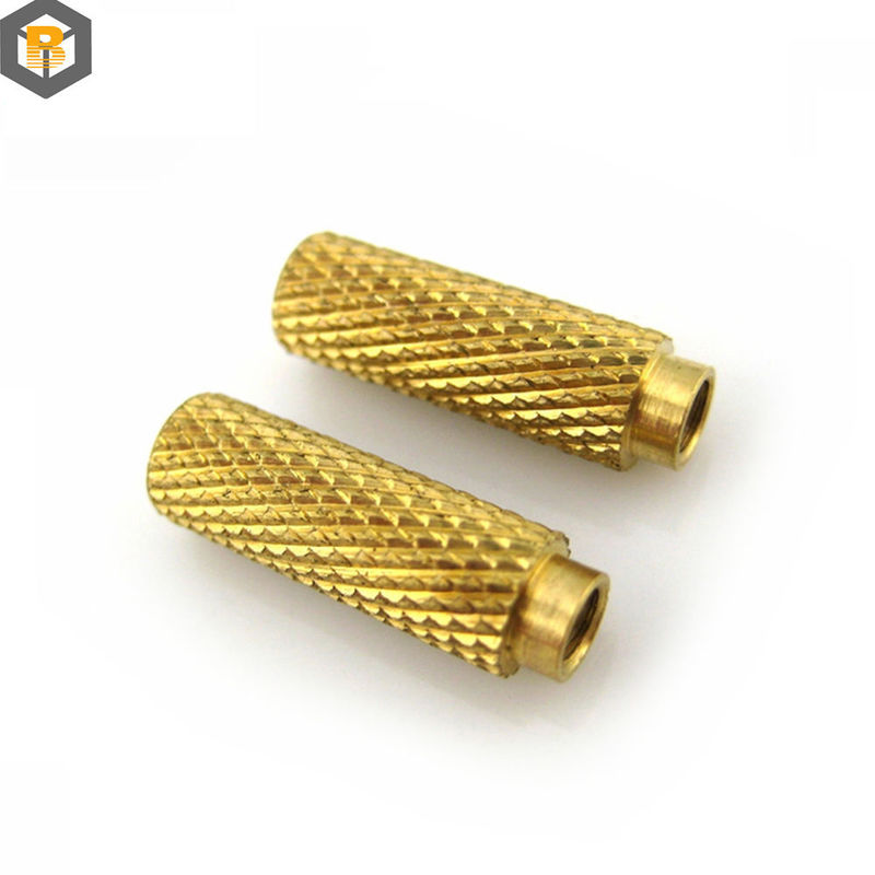 Nuts de inserção de liga de roscas de latão CNC Turning Parts Micro Machining 0,002-0,01mm Peças sobressalentes