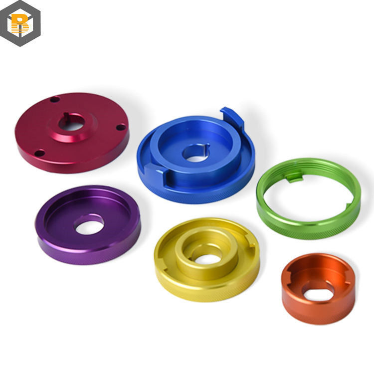 Peças sobressalentes de liga de alumínio colorida para OEM Precision Auto Lathe Mini Pequenas Peças