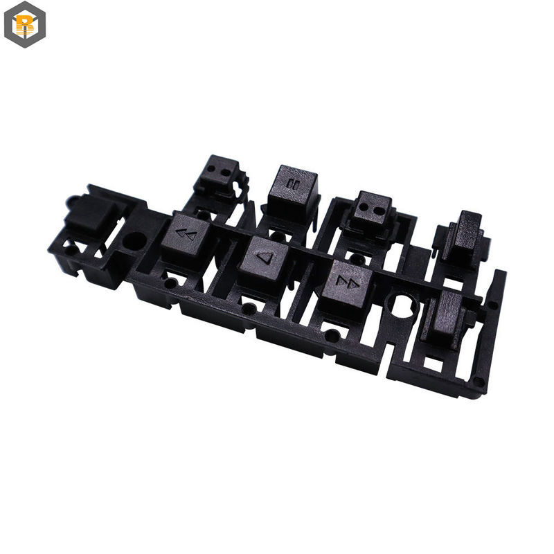 Produção em massa Partes de eixo de torneamento de anodização negra para usinagem CNC de 4 eixos em liga