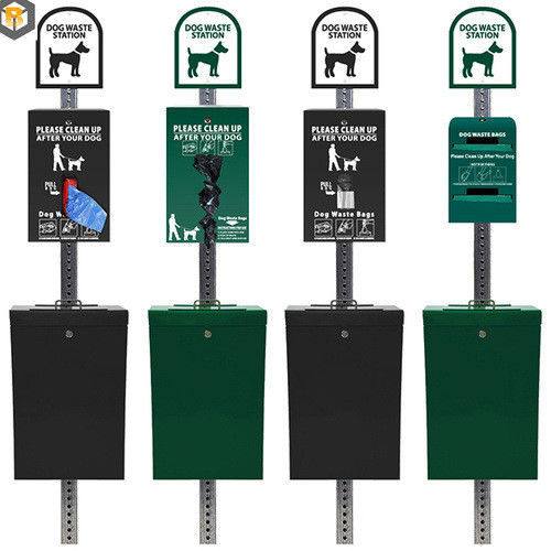 Custom por Estação de Resíduos de Animais de estimação de aço inoxidável Post Dog Poop Bag Dispenser Station Metal Processing Machine Part
