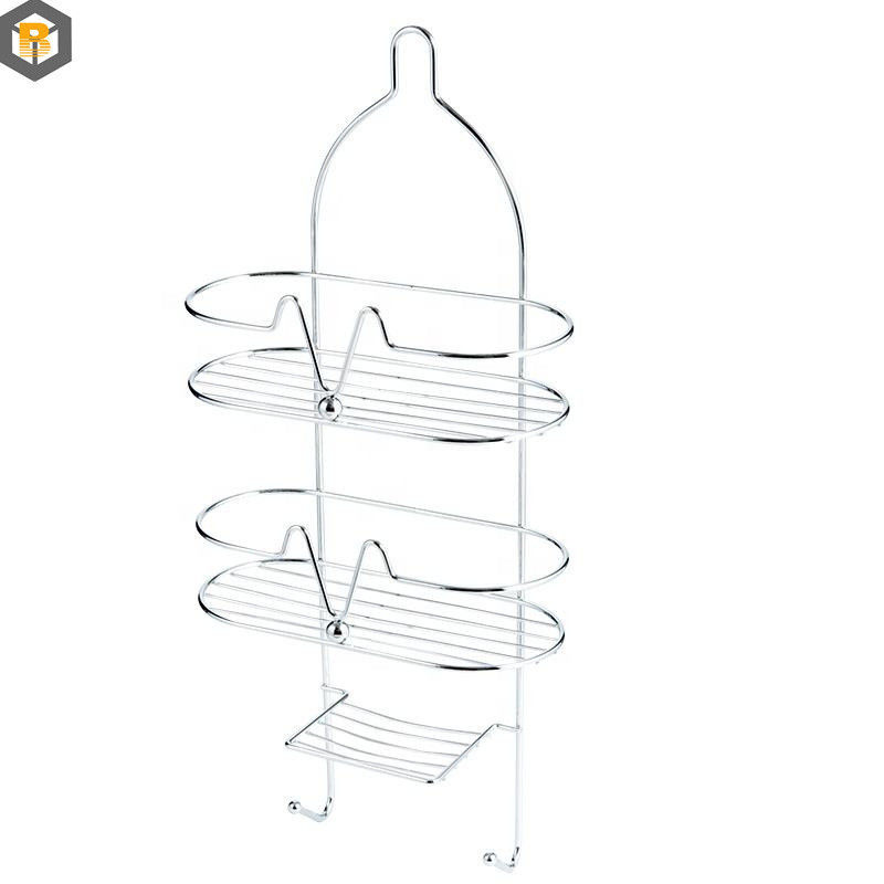 Personalizado por 2D / 3D / desenho Dupla camada de banheiro Shampoo de armazenamento Rack Montar parede Prateleira
